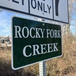 rocky fork creek sign